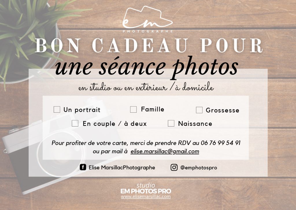 Carte cadeau photos