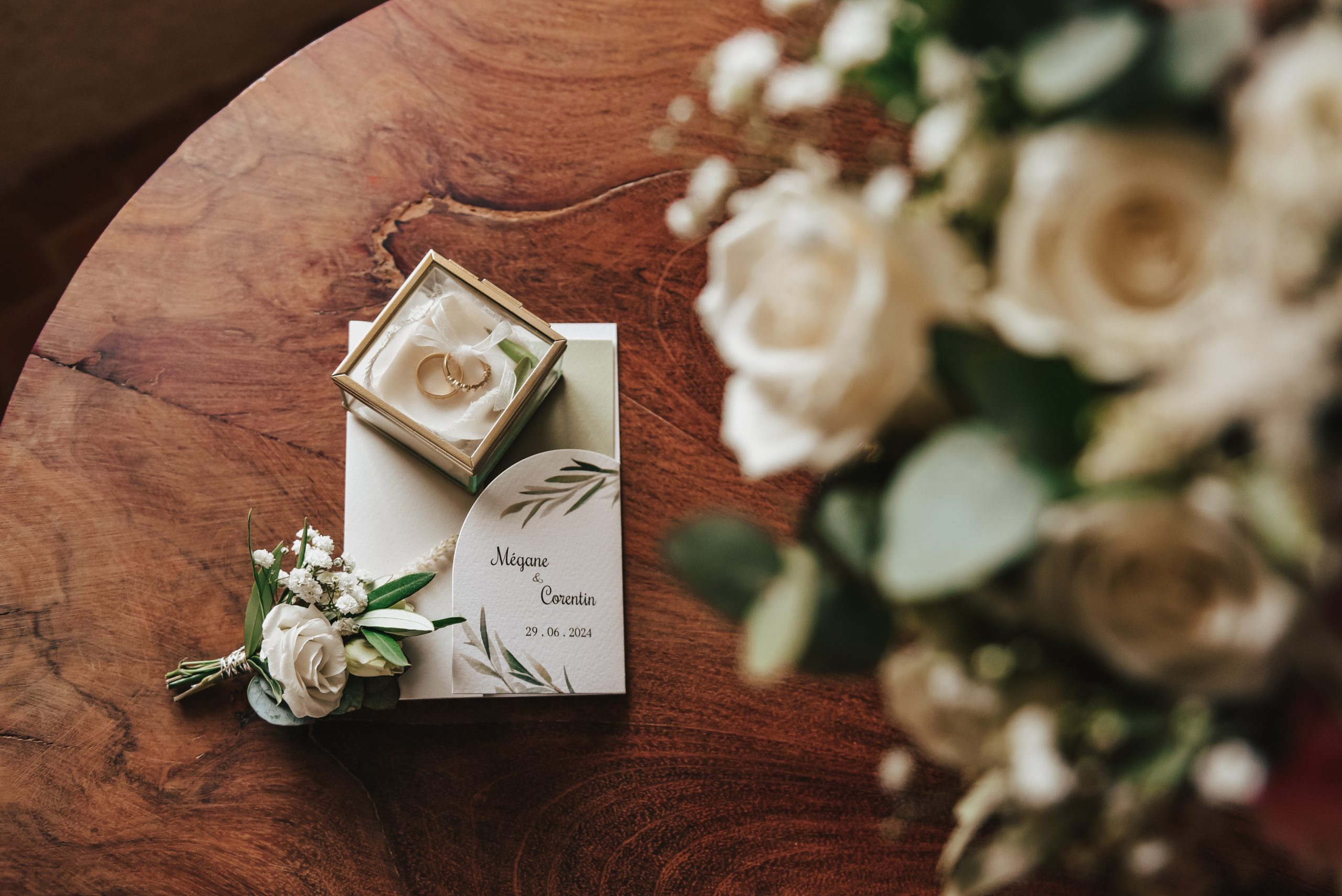 photos de détail mariage